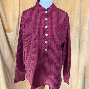 NWT J. Crew plaid blouse